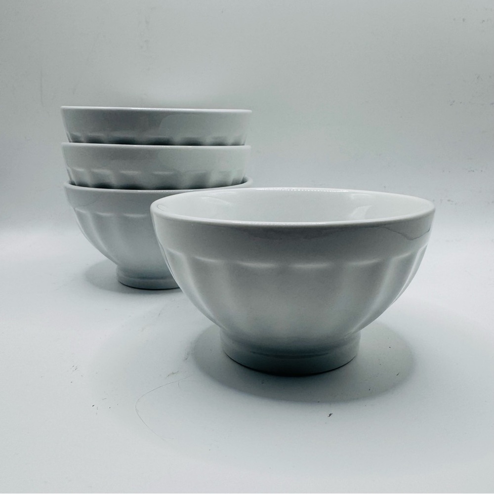BIA Cordon Bleu 4.5 Ounce Fluted Bowl Set of 4, White, EUC - Picture 5 of 8